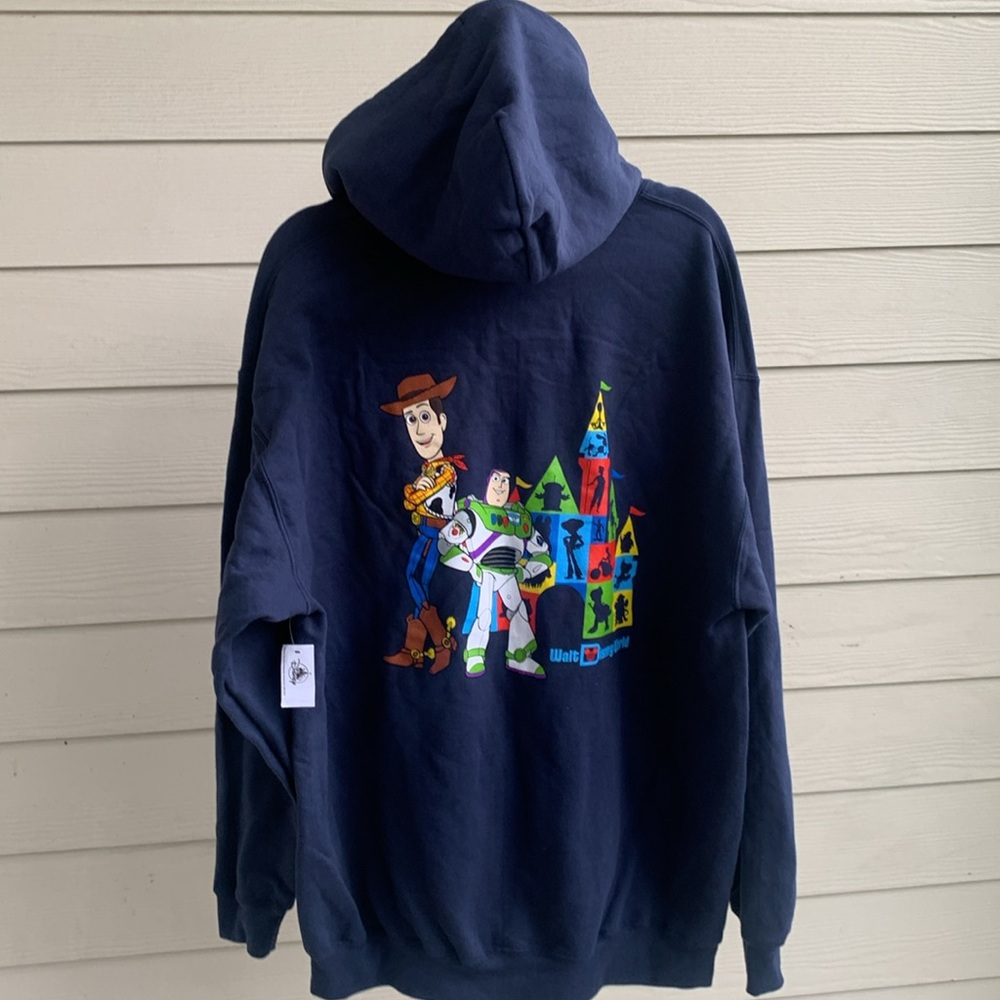 NEW Disney parks Pixar toy story unisex full zip hooded jacket 2XL